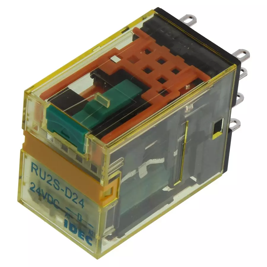 IDEC RELAY, DPDT, 240VAC, 30VDC, 10A, RU2S-D24