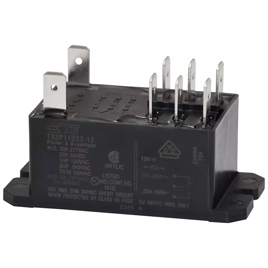TE CONNECTIVITY RELAY, DPDT, 277VAC, 28VDC, 40A, T92P11D22-12
