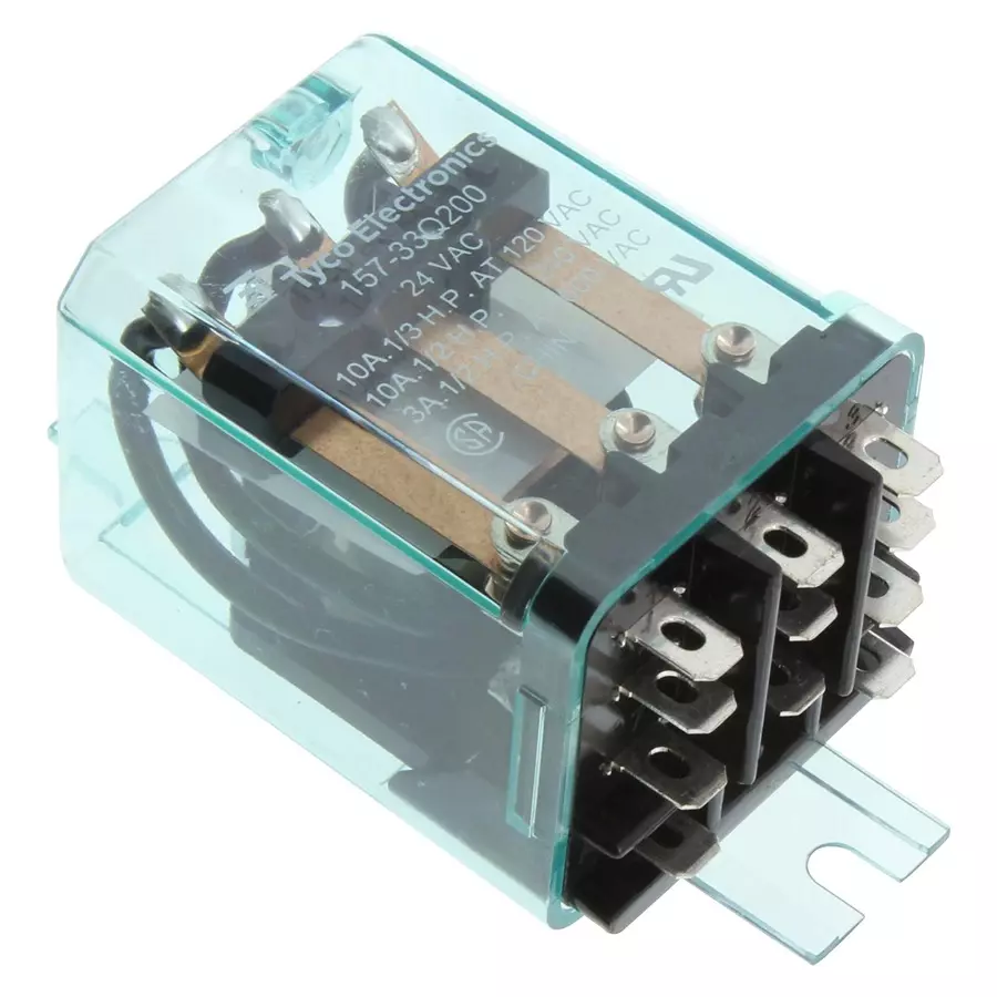 CII - TE CONNECTIVITY Power Relay, 24Vac, 3Pdt, 10A, 157-33Q200