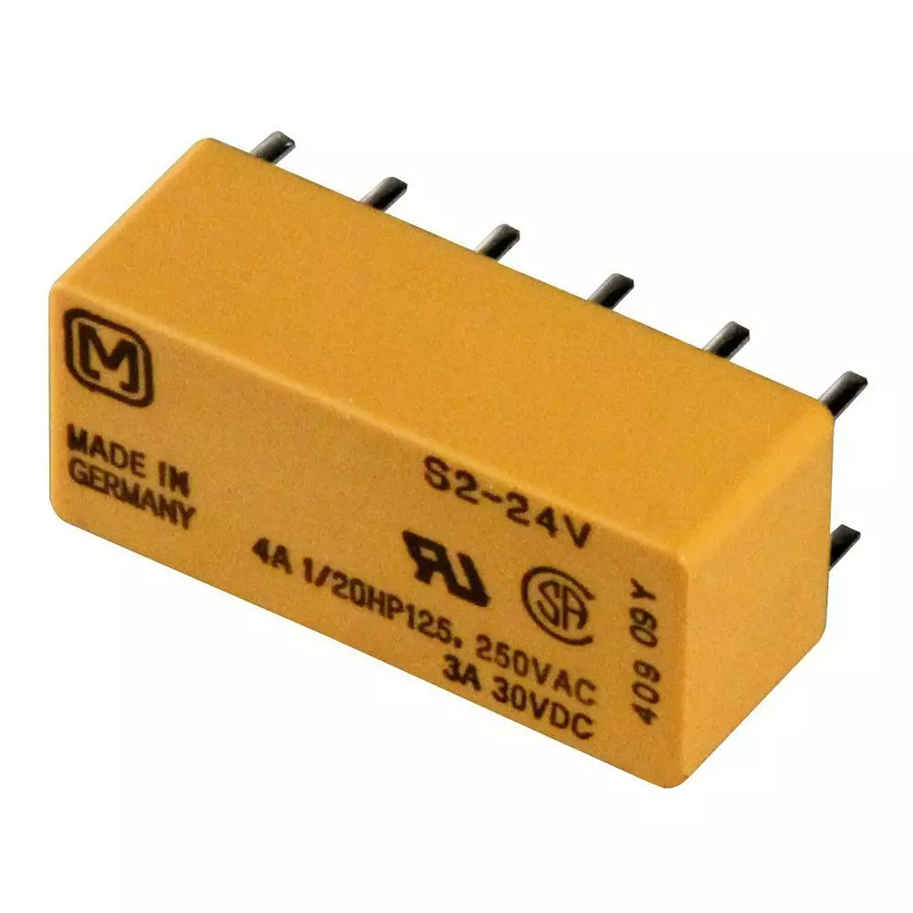 PANASONIC RELAY, 2NO, 2NC, 250VAC, 30VDC, 4A, S2-DC12V