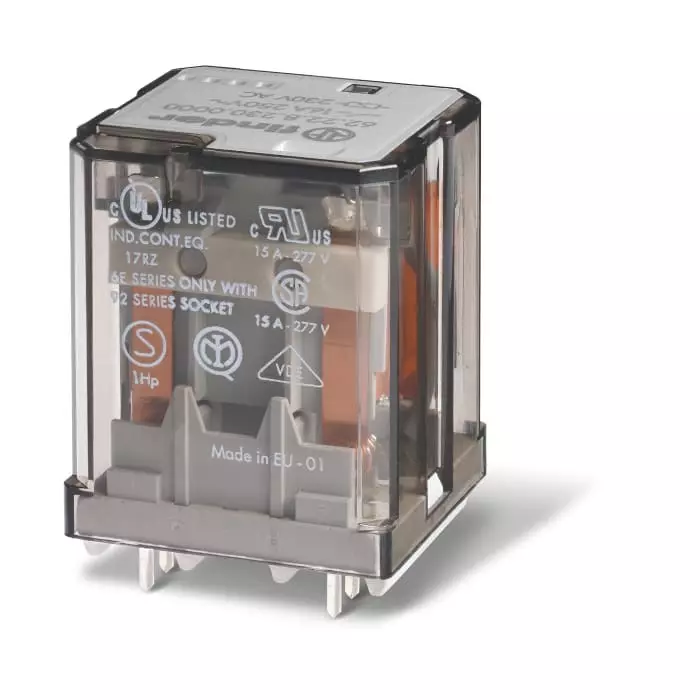 Finder PCB Mount Power Relay Module 12 V DC Coil 16 A Switching Current, 622290120040 (Pack of 10 Pcs)