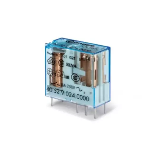 Finder PCB Mount Power Relay 24 V AC/DC Coil 8 A Switching Current, 405260240000