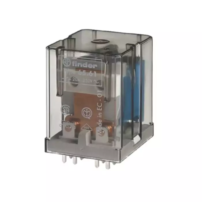 Finder PCB Mount Relay 24 V DC Coil 20 A Switching Current SPST SPST, 656190240000 (Pack of 10 Pcs)