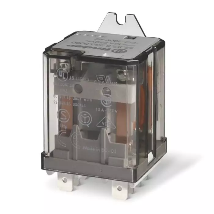 Finder Flange Mount Power Relay 24 V Coil 50 A Switching Current DPDT, 66.82.8.024.4000