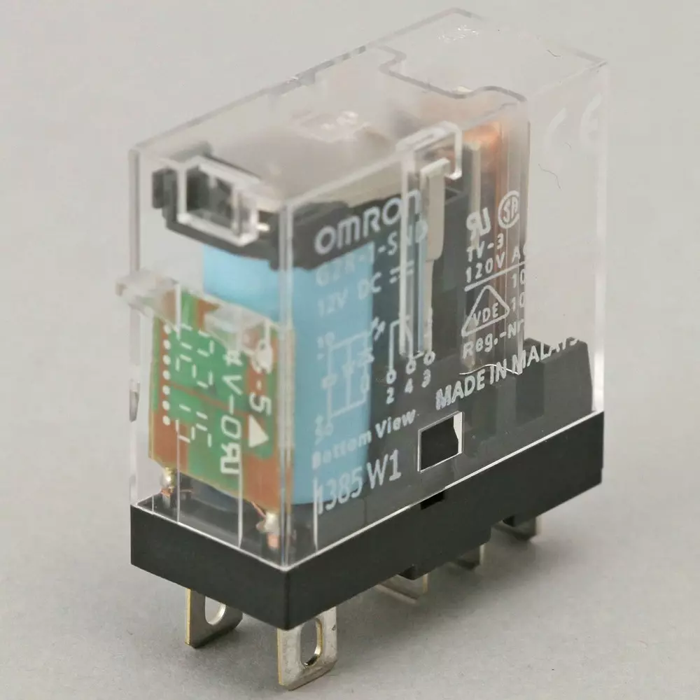 Omron Mini Power Relay 1-Pole Plug-In Terminal, G2R-1-SND DC12