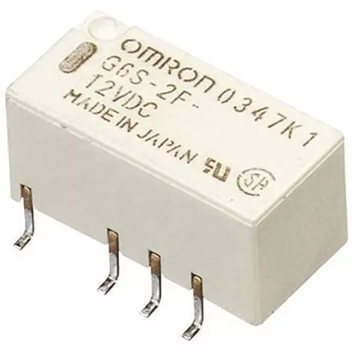 Omron Surface Mount Relay 1000 mohm or more (with DC500 V mega), G6S-2F-Y 12DC