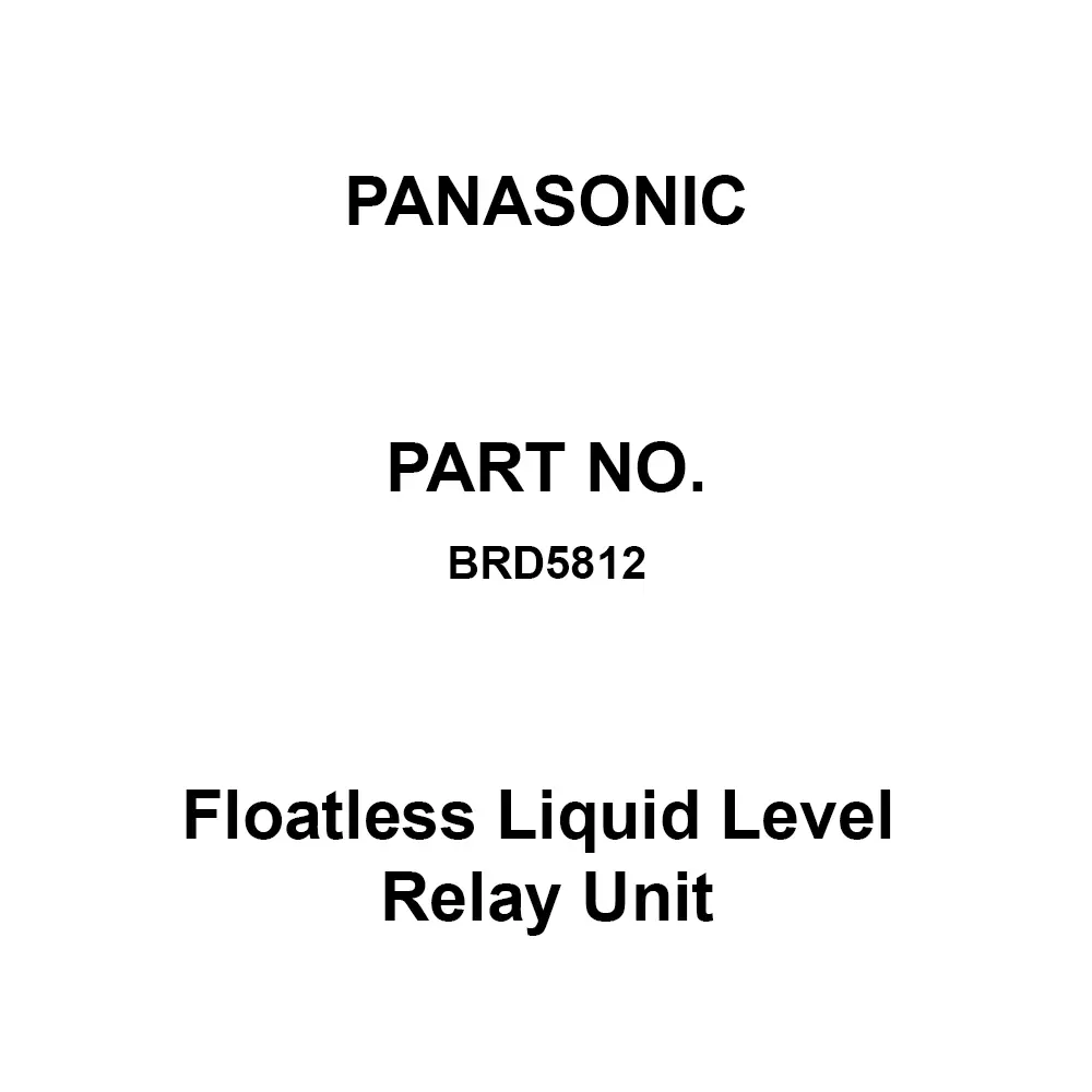 Panasonic Floatless Liquid Level Relay Unit AC 200 V Rated Voltage, BRD5812