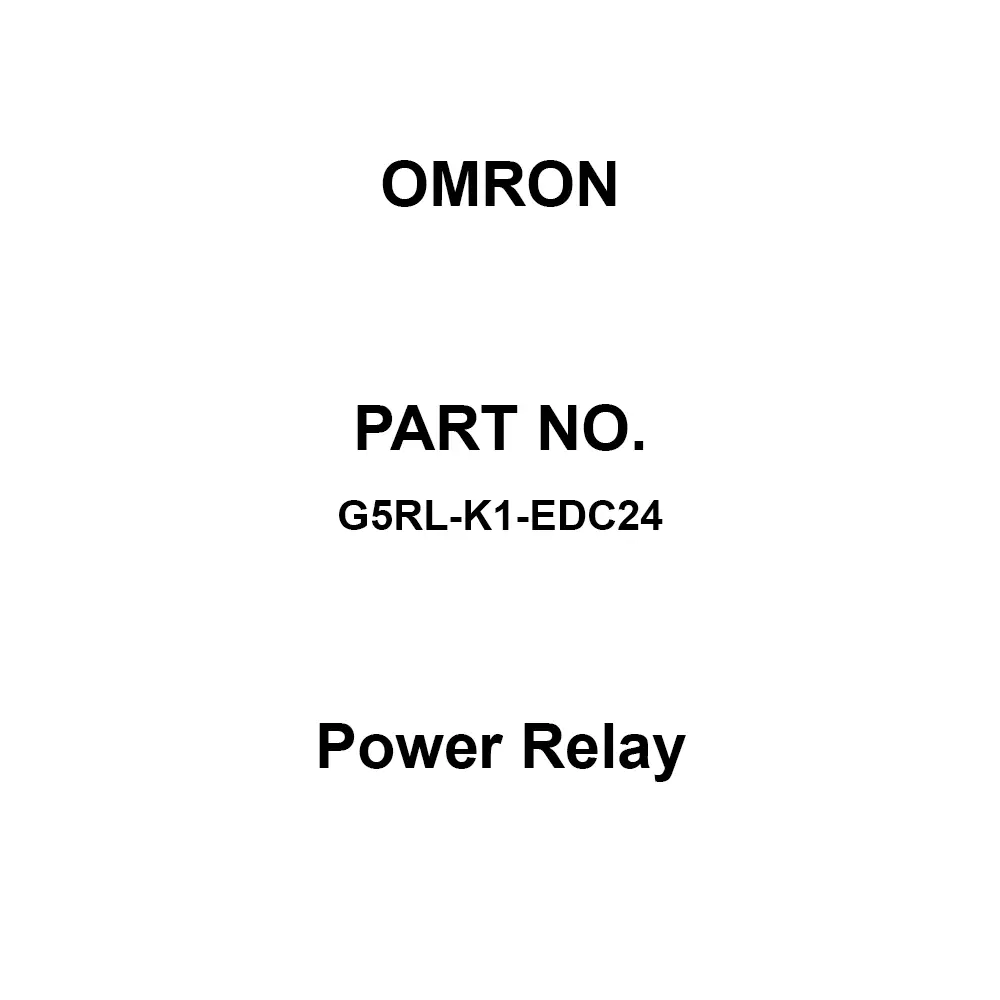 Omron Power Relay DC 24 V Rated Voltage, G5RL-K1-EDC24