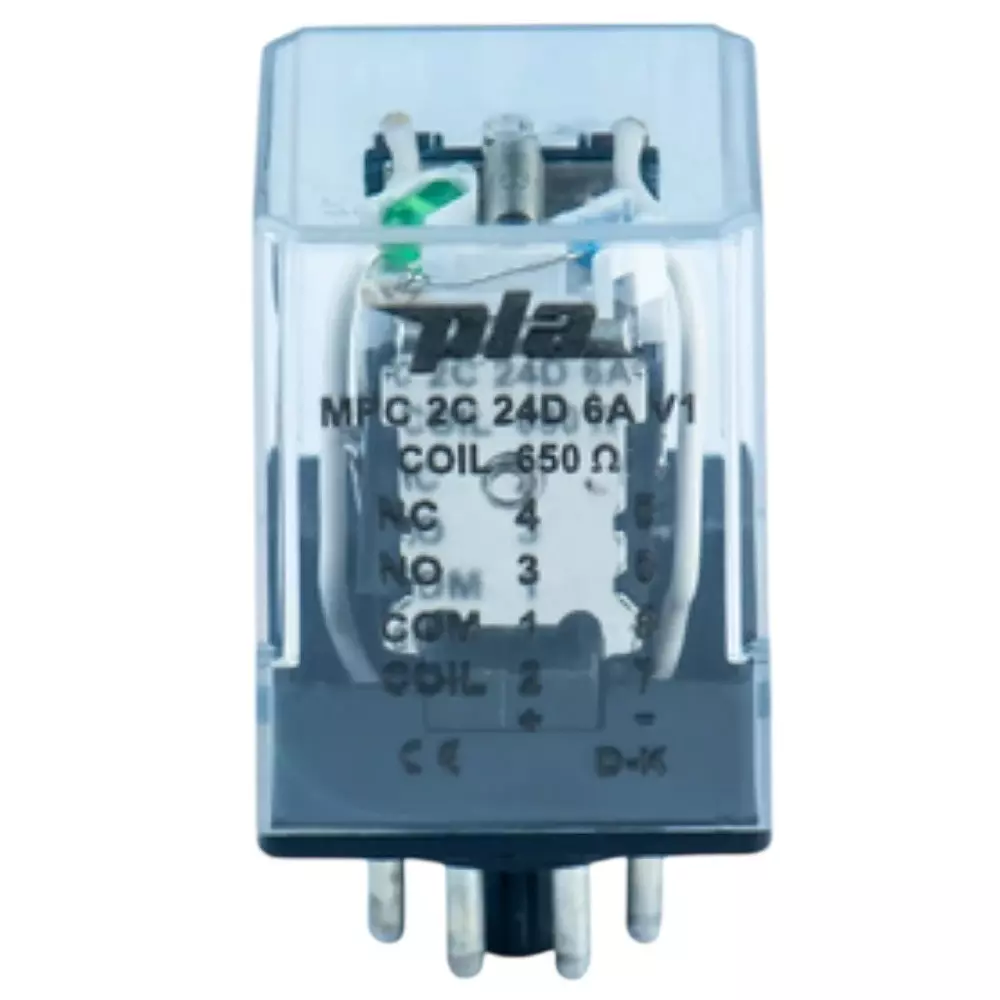 PLA MPC PlugIn Relay 2 CO Contact Configuration 24 V AC Voltage, 1973