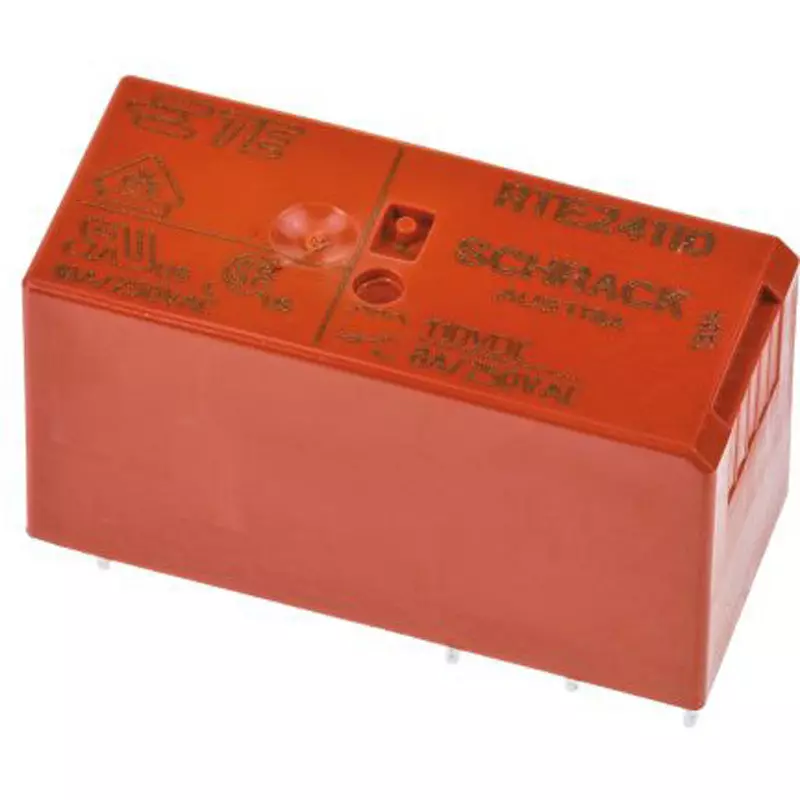 TE CONNECTIVITY Power Relay Board Mounting Type Of Sign DPDT Contact Configuration Through Hole Terminal Type, RTE24110