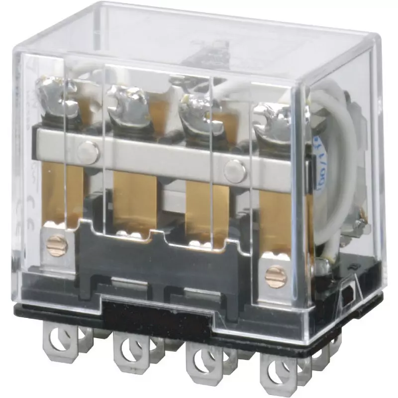 Omron Plug-In Terminal Bi-Power Relay AC12 V 4 Pole, LY4N-AC12