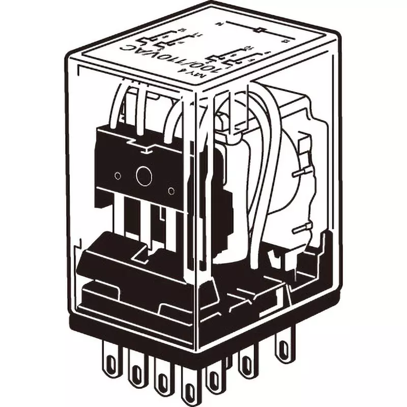 Omron Plug-In Terminal Mini Power Relay 4c Contact Configuration, MY4Z-CBG-DC100/110