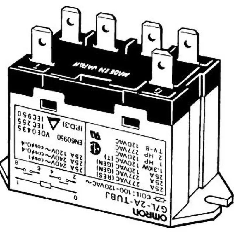 Omron Power Relay G7L DC 24 V A Contact Configuration, G7L-2A-TUBJ DC24