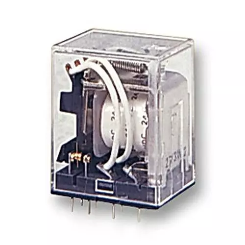 OMRON INDUSTRIAL AUTOMATION RELAY, 4PDT, 250VAC, 30VDC, 5A, MY4 02  DC24