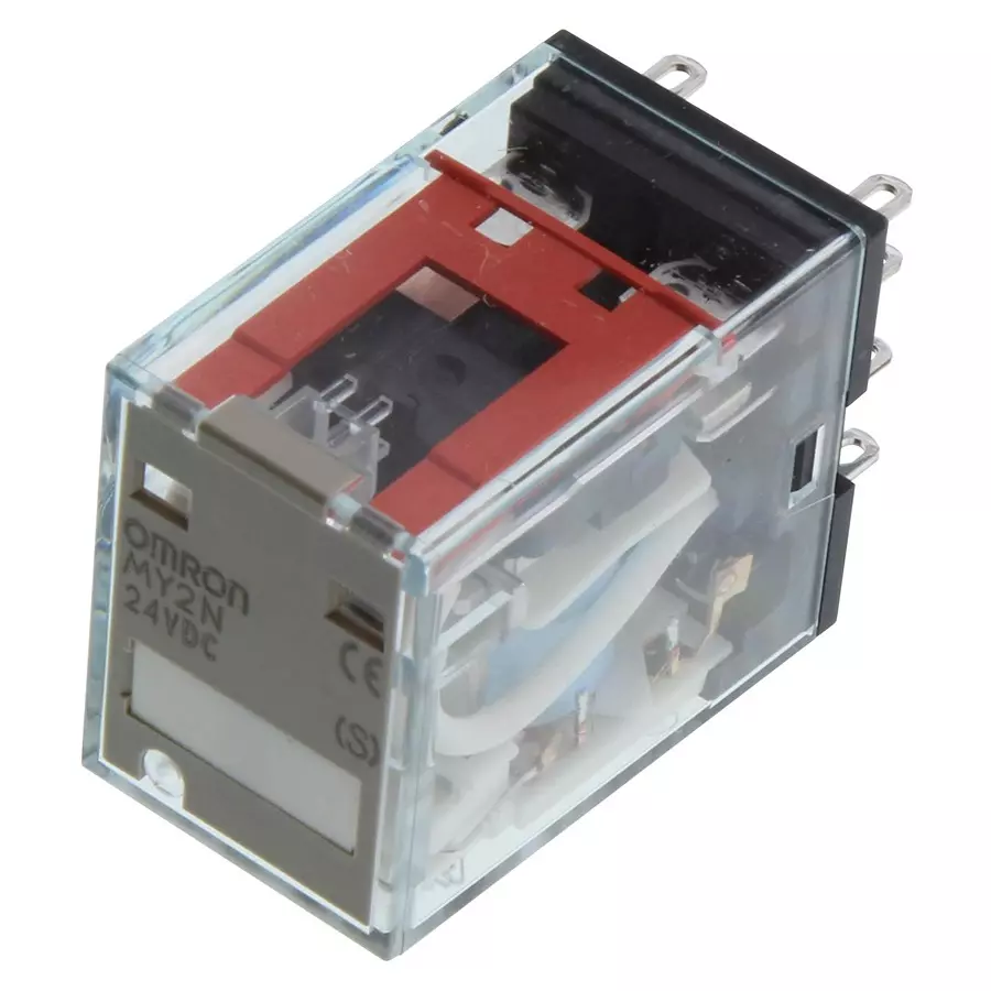 OMRON INDUSTRIAL AUTOMATION RELAY, 4PDT, 250VAC, 30VDC, 5A, MY4N AC24 (S)