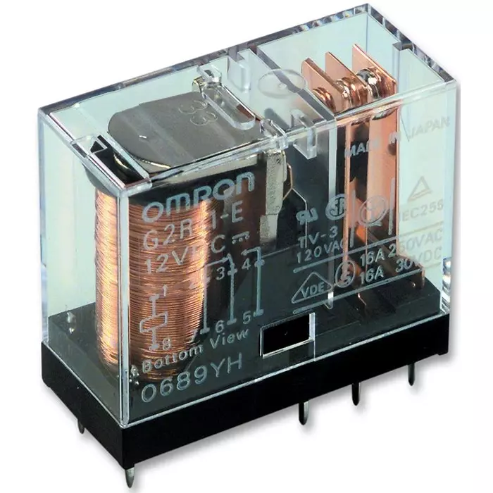 OMRON ELECTRONIC COMPONENTS RELAY, DPDT, 250VAC, 30VDC, 10A, G2RK2 DC5