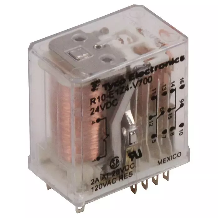 TE CONNECTIVITY RELAY, 4PDT, 120VAC, 28VDC, 3A, R10-E1Z4-V700
