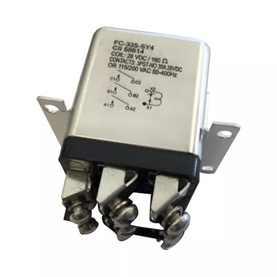 CII - TE CONNECTIVITY Power Relay, 28Vdc, 35A, 3Pst-No, Screw, FC-335-SY4