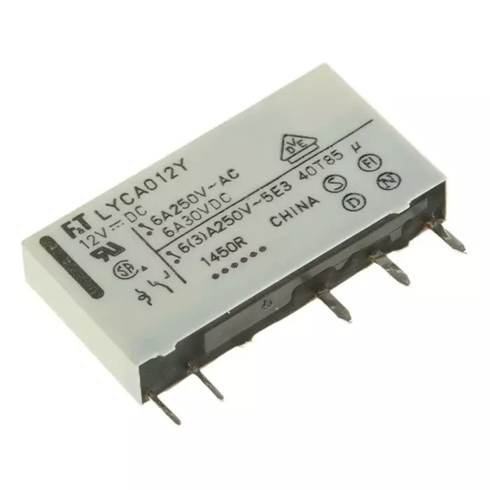 Fujitsu Power Relay PCB Mount SPDT PCB Pin 12 V DC 847 Ω, FTR-LYCA012Y