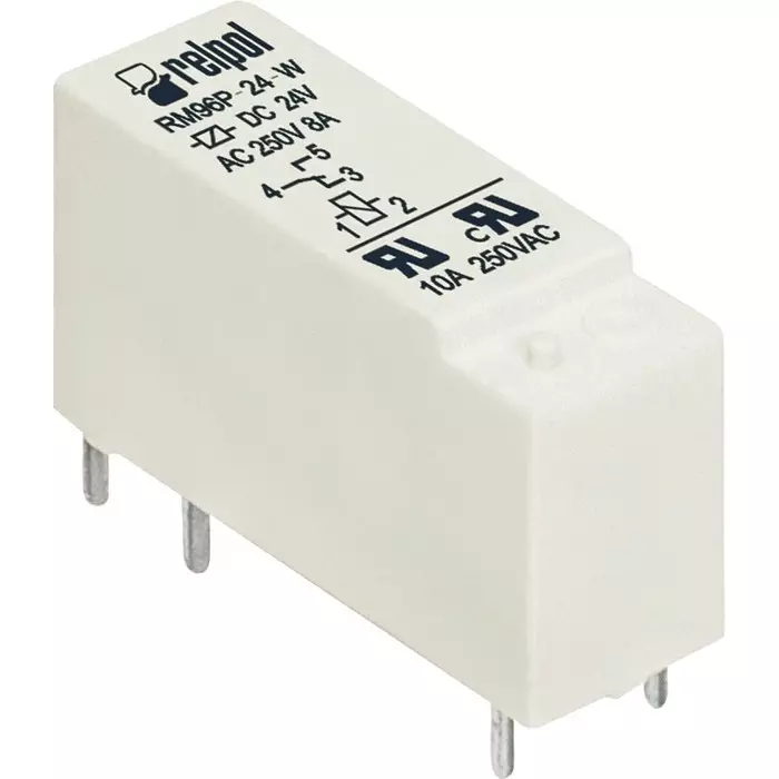 Relpol Power Relay PCB Mount PCB Pin 9 V DC 360 Ω, RM96-1011-35-1009