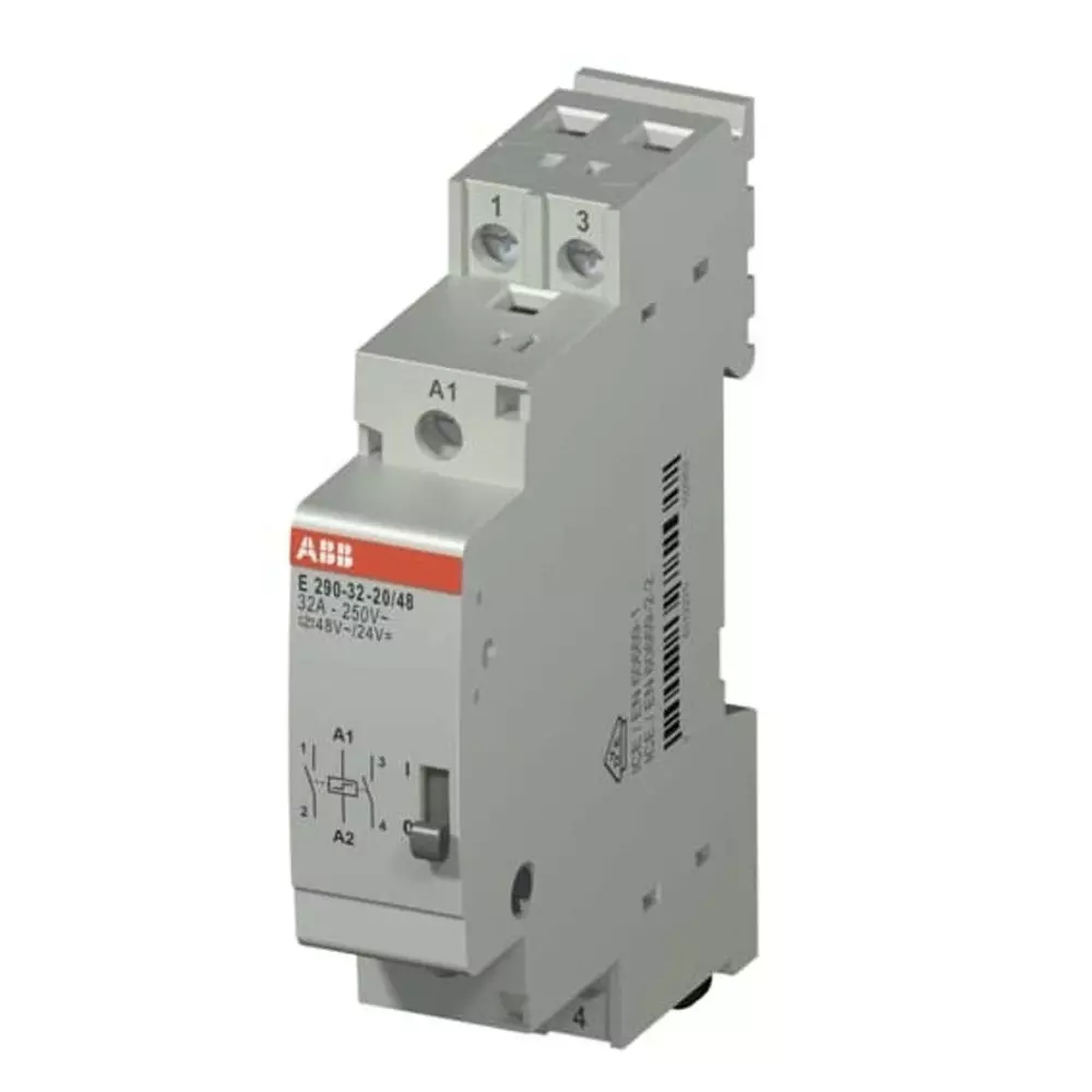ABB DIN Rail Power Relay, 24 V AC/DC, 48 V AC/DC Coil, 32A Switching Current, 2TAZ322000R2032
