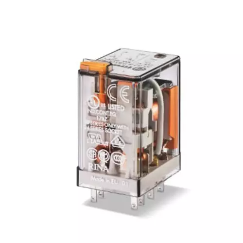 Finder Plug In Relay 6 V DC Coil 10 A Switching Current, 553290060040