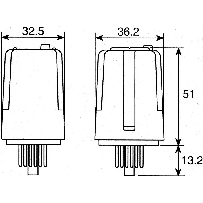 Finder Plug In Power Relay 48 V AC Coil 10 A Switching Current 3PDT, 60.13.8.048.0040
