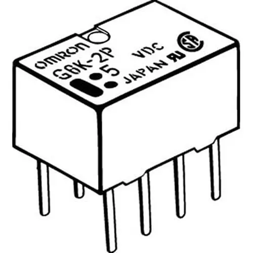 Omron Surface Mount Relay 1000 mohm or more (DC500 V insulation resistance meter), G6K-2P DC4.5