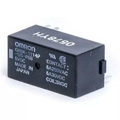 Omron Power Relay DC 5 V Rated Voltage, G6BK-1114P-US-P6B-DC5