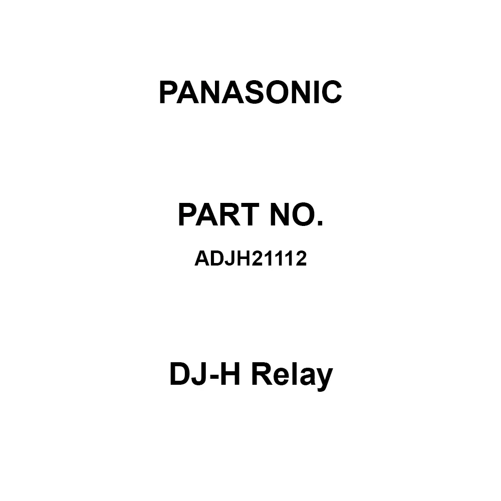Panasonic DJ-H Relay 1A Contact DC 12 V Rated Coil Voltage, ADJH21112 (Pack of 50 Pcs)