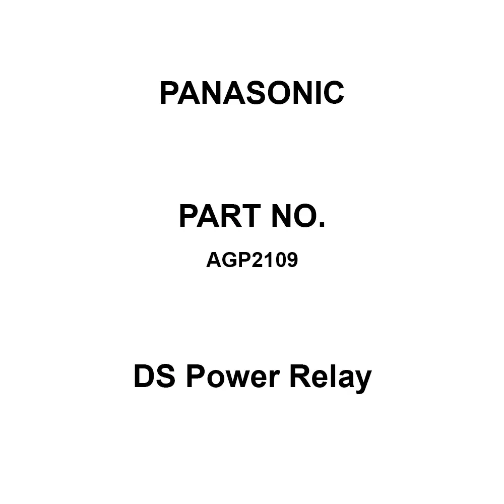 Panasonic DS Power Relay 1A Contact DC 5 V Rated Coil Voltage, AGP2109 (Pack of 50 Pcs)