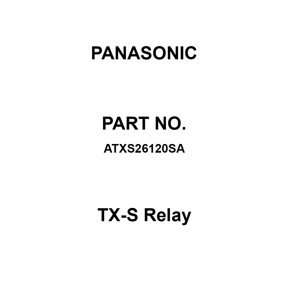 Panasonic TX-S Relay DC 3 V Rated Coil Voltage, ATXS26120SA (Pack of 40 Pcs)