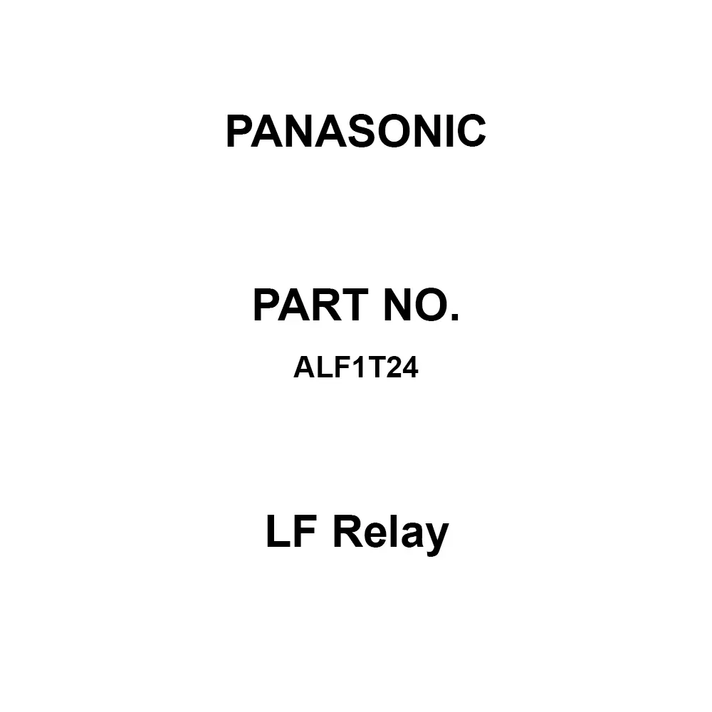 Panasonic LF Relay 1A Contact DC 24 V Rated Coil Voltage, ALF1T24 (Pack of 50 Pcs)