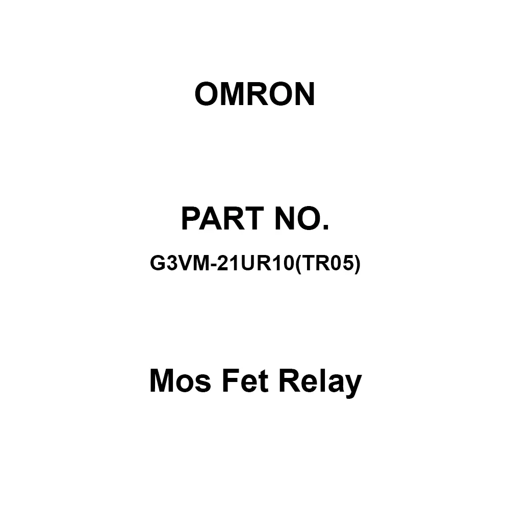 Omron Mos Fet Relay 1A Contact Configuration, G3VM-21UR10(TR05) (Pack of 500 Pcs)