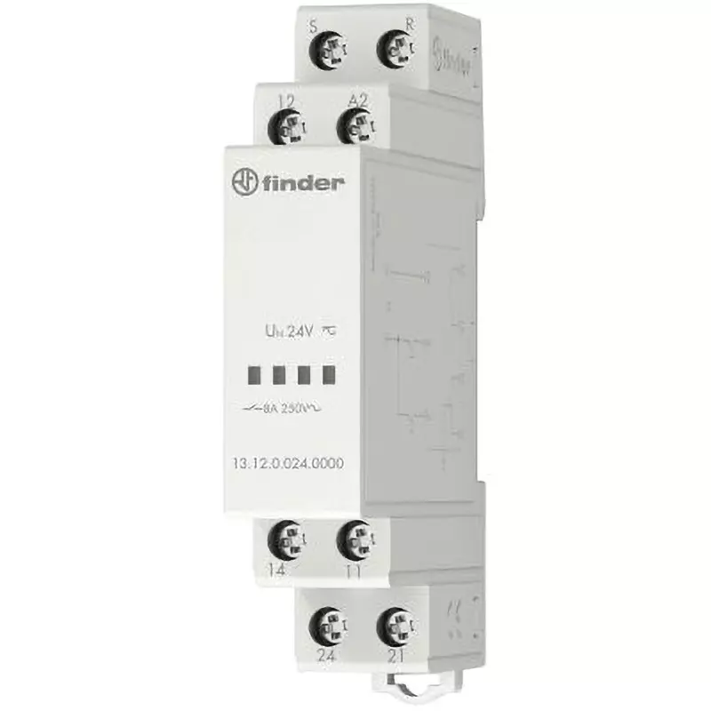 Finder Finder Relay AC400 V Maximum Allowable Contact Voltage AC12/DC12 V Rated Coil Voltage, 13.12.0.012.0000