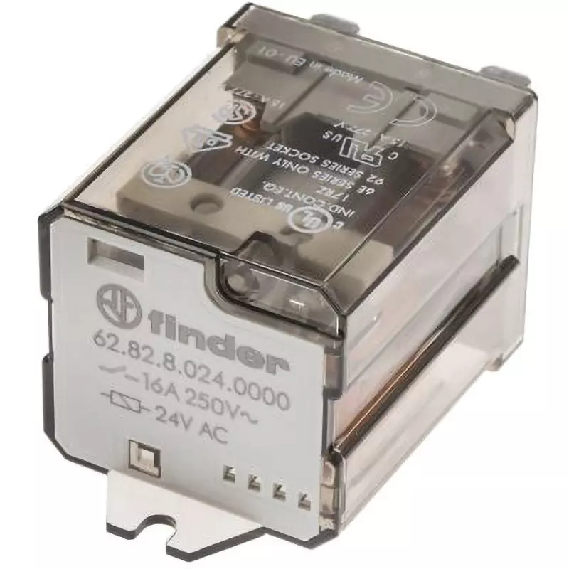 Finder Finder Relay AC400 V Maximum Allowable Contact Voltage AC24 V Rated Coil Voltage, 62.82.8.024.0000