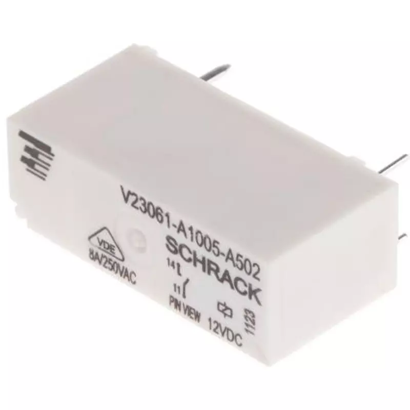 TE CONNECTIVITY Power Relay Board Mounting Type Of Sign SPST Contact Configuration, 2-1393222-7 (Pack of 20)