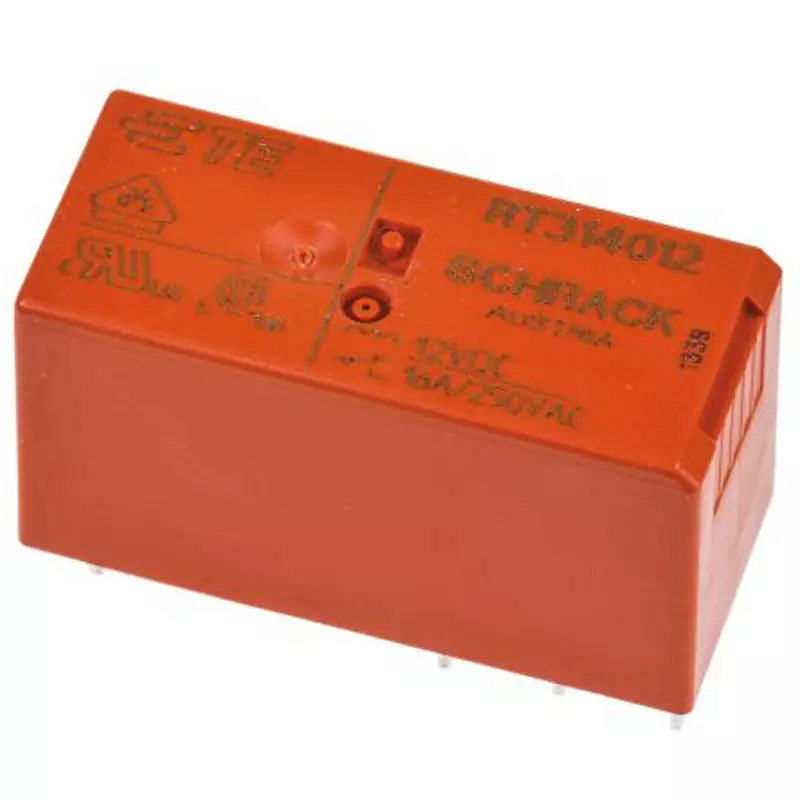 TE CONNECTIVITY Power Relay Board Mounting Type Of Sign SPDT Contact Configuration Through Hole Terminal Type, RT314012 (Pack of 20)
