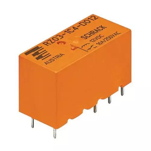 SCHRACK - TE CONNECTIVITY Power Relay 16 Amp Contact Current SPDT 9 V DC, 2-1415899-1