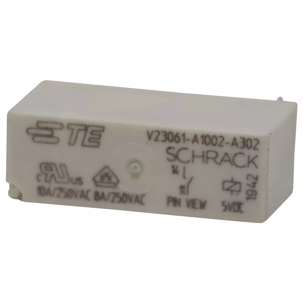 SCHRACK - TE CONNECTIVITY Power Relay 8 Amp Contact Current SPST-NO 5 V DC, V23061A1002A302