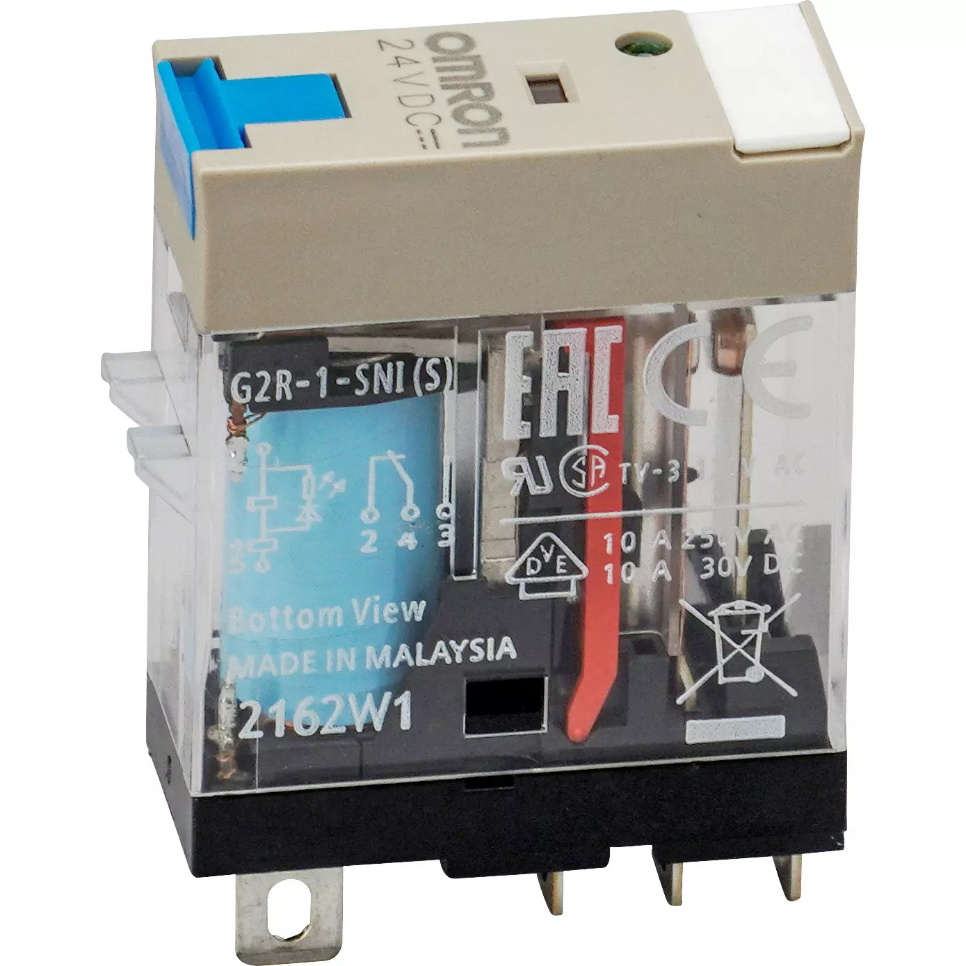 Omron Plug-In Terminal Mini Power Relay 1c Contact Configuration, G2R-1-SNI 24DC(S)
