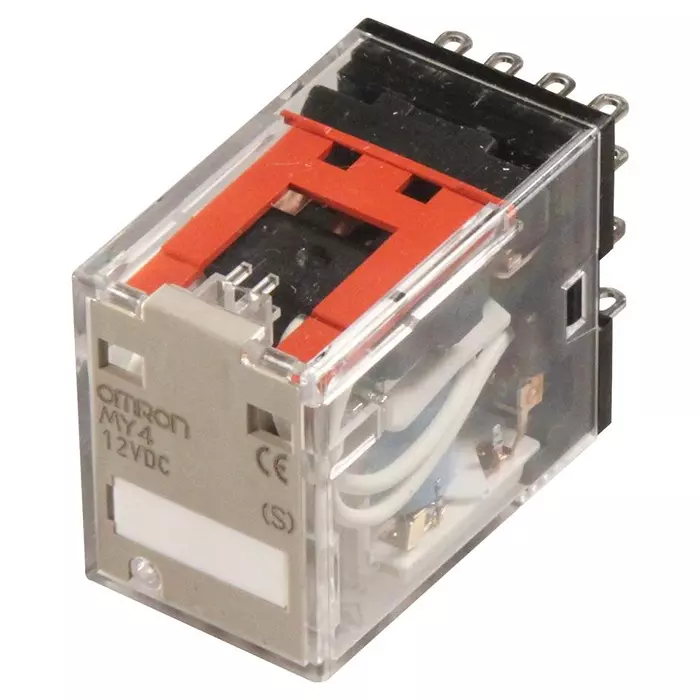 OMRON INDUSTRIAL AUTOMATION RELAY, 4PDT, 250VAC, 30VDC, 5A, MY4  DC12