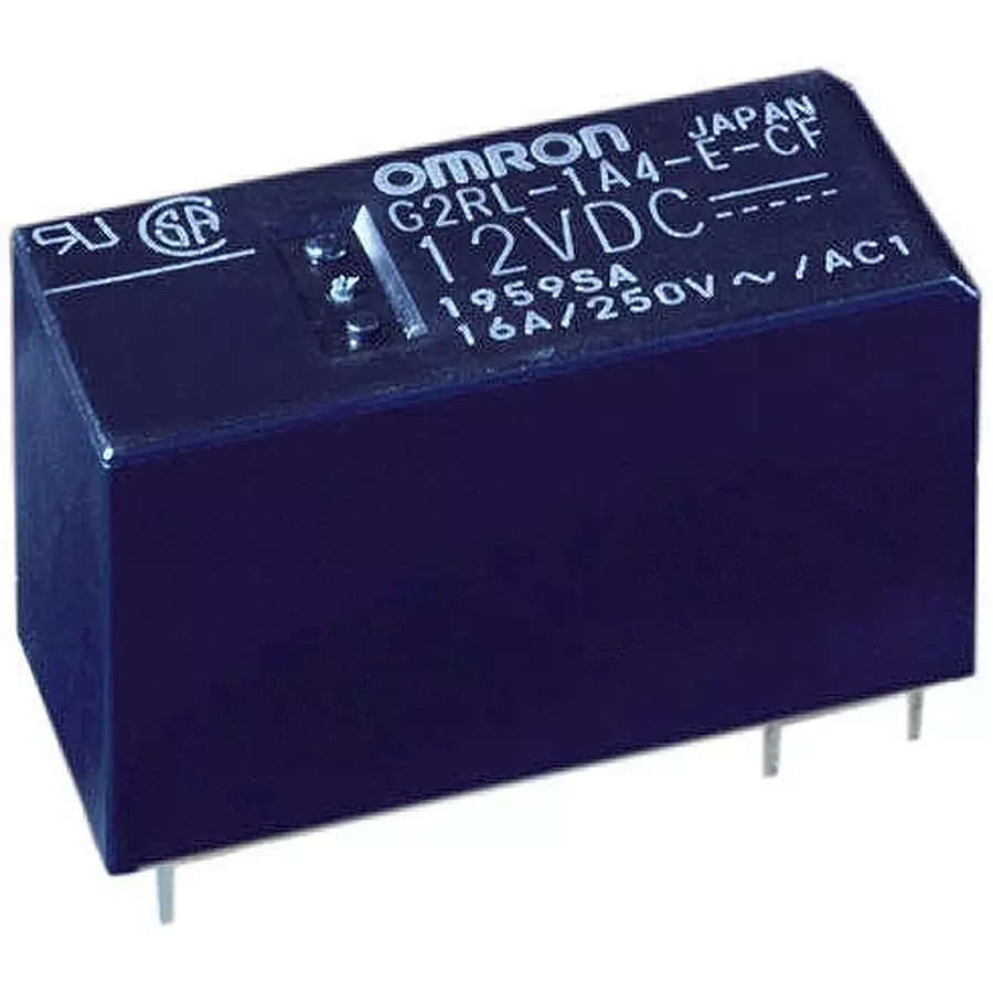 OMRON ELECTRONIC COMPONENTS POWER RELAY, SPST-NO, 16A, 250VAC, TH, G2RL-1A-E-ASI DC12