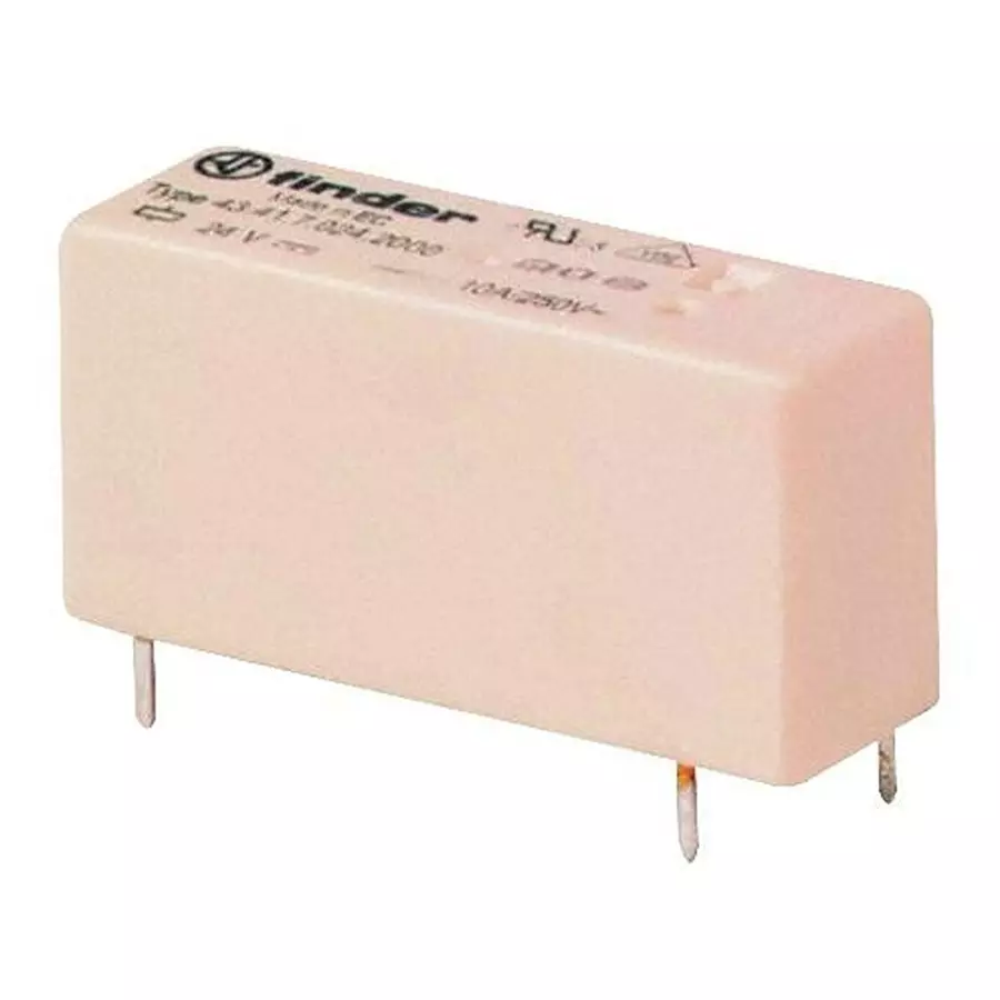 FINDER RELAY, SPST-NO, 250VAC, 10A, 43.41.7.006.2300