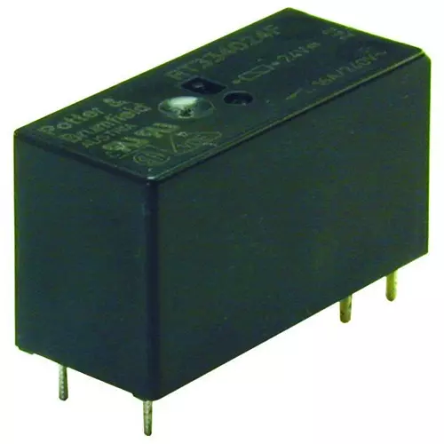 TE CONNECTIVITY RELAY, DPDT, 250VAC, 24VDC, 3A, RTE24024F.