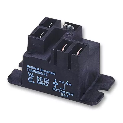 TE CONNECTIVITY RELAY, SPDT, 240VAC, 28VDC, 30A, T9AP5D52-12
