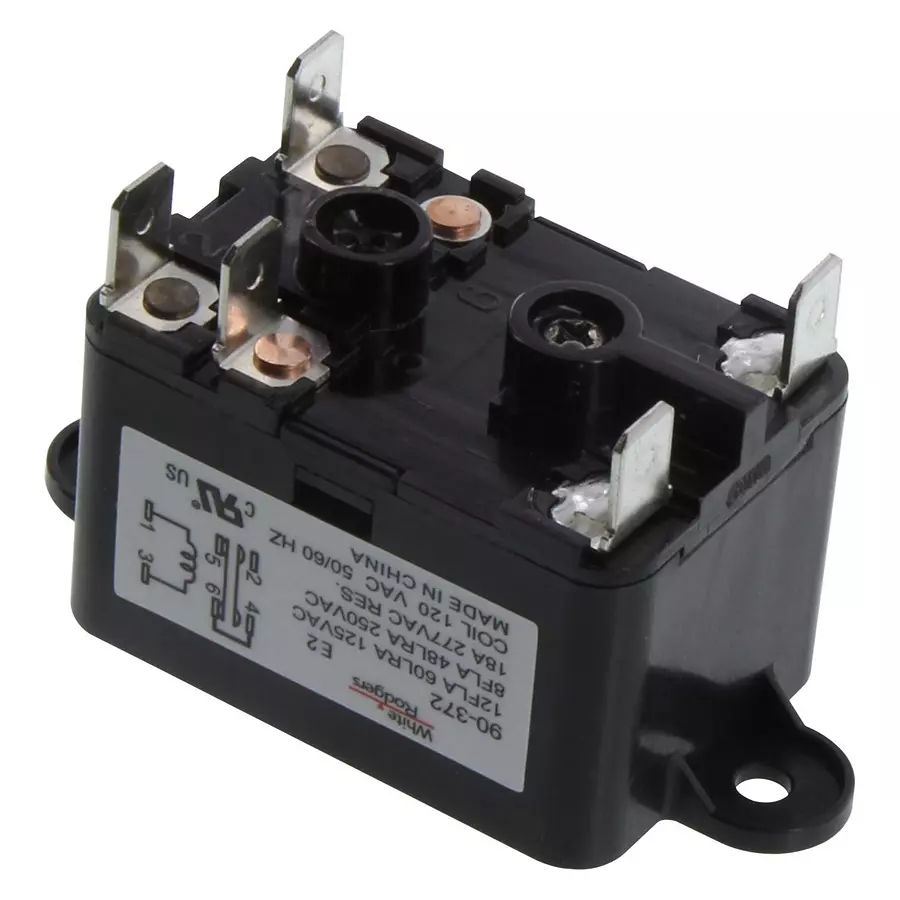 WHITE RODGERS Relay, Spdt, 277Vac, 18A, 90-372