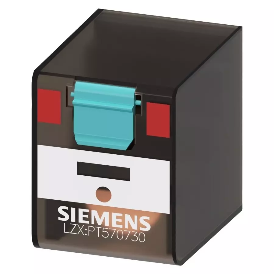 Siemens Plug In Power Relay, 230 V AC Coil, 2A Switching Current, 4PDT, LZX:PT580730