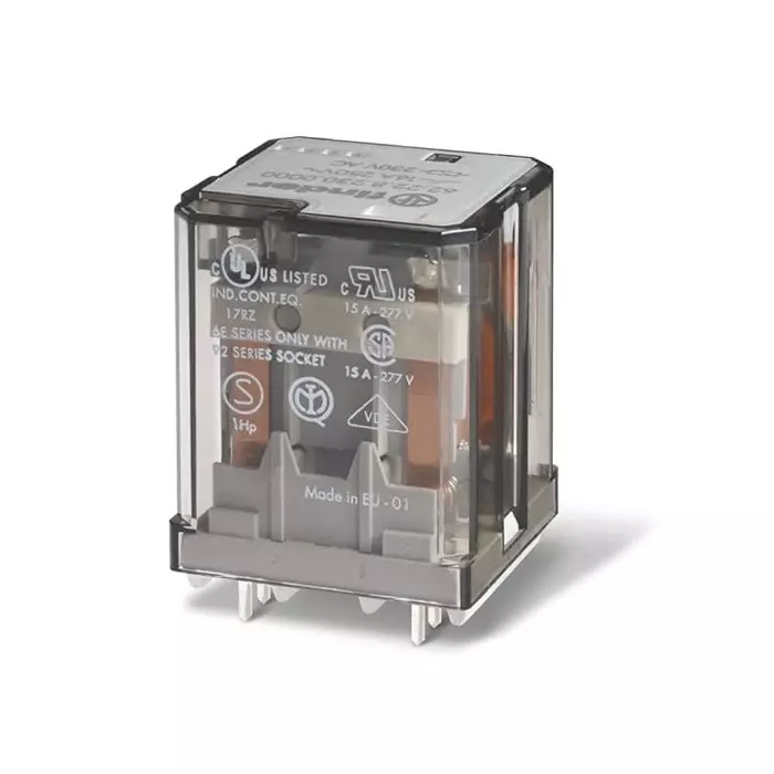 Finder PCB Mount Power Relay 230 V AC Coil 16 A Switching Current 3PDT, 622382304000