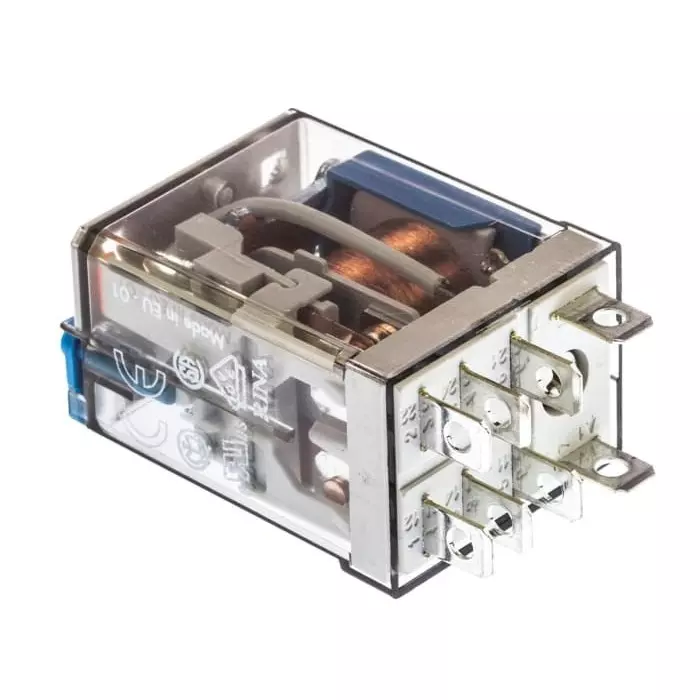 Finder Plug In Power Relay 24 V DC Coil 12 A Switching Current DPDT, 56.32.9.024.0040